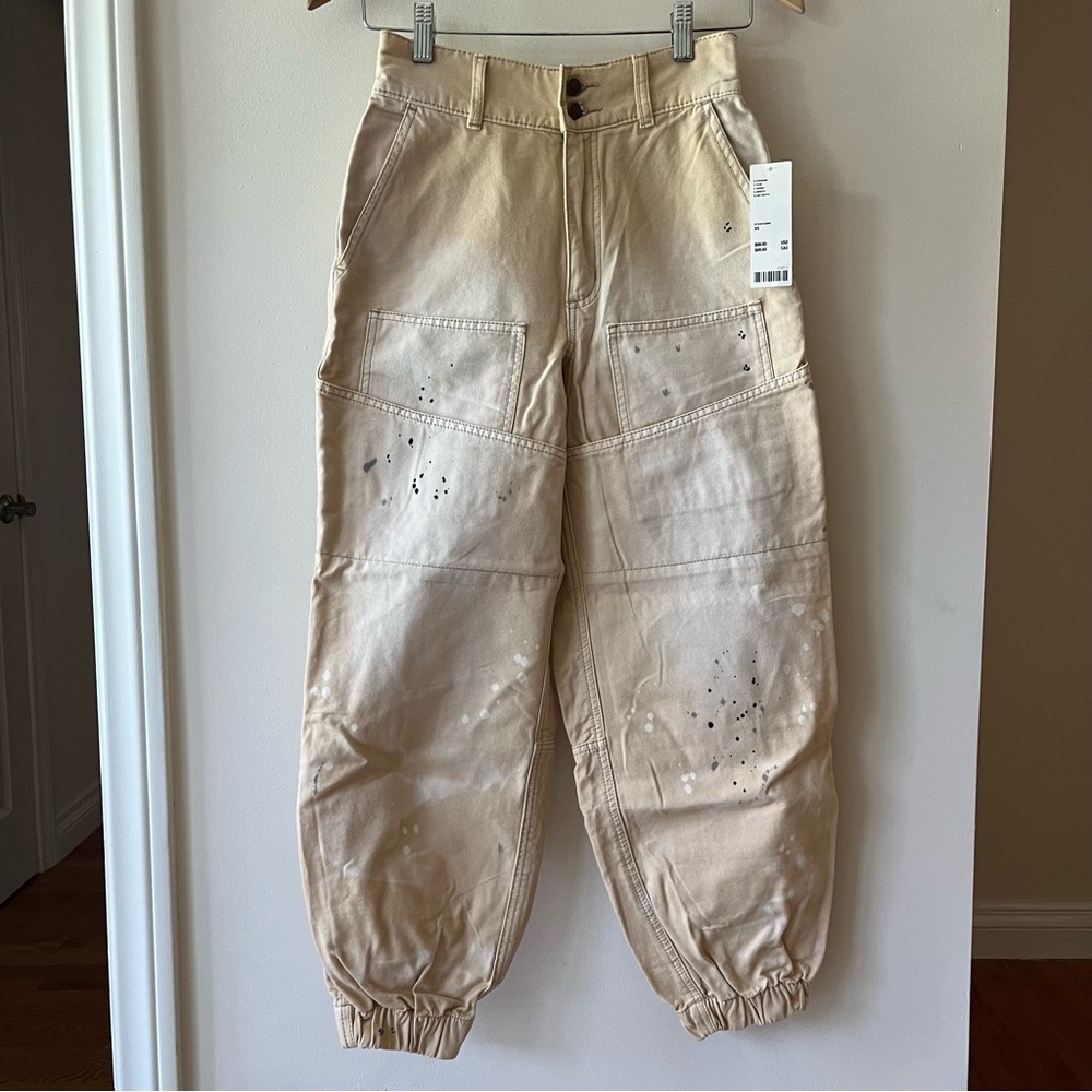 ❤️ SOLD ON DEPOP ❤️ Urban Outfitters BDG Utility Jogger Pants Stone Cargo - Picture 4 of 7